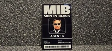 Men In Black MIB Agent K Novelty ID MADE ON METAL/ALUMINUM