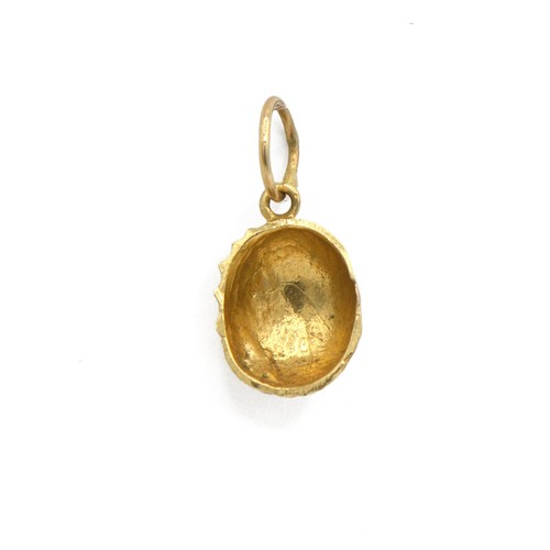 Dije de concha marina de oro amarillo de 14k - Imagen 2 de 3