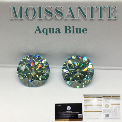 3-12mm Round Cut  Loose Moissanite Stone VVS1 D Color with GRA Certificate
