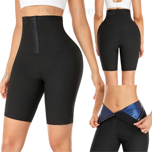 Sauna Leggings für Damen Jogginghose High Waist Kompressionsshorts Abnehmen Hot - Bild 23 von 43