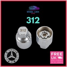 Mercedes Benz Locking Wheel Nut Key Number 312 - UK Seller 