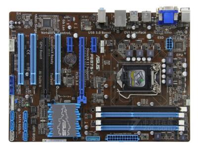 USED ASUS P8B75-V ATX Motherboard i7/i5/i3 CPU LGA 1155 DDR3 Intel B75 DVI USB