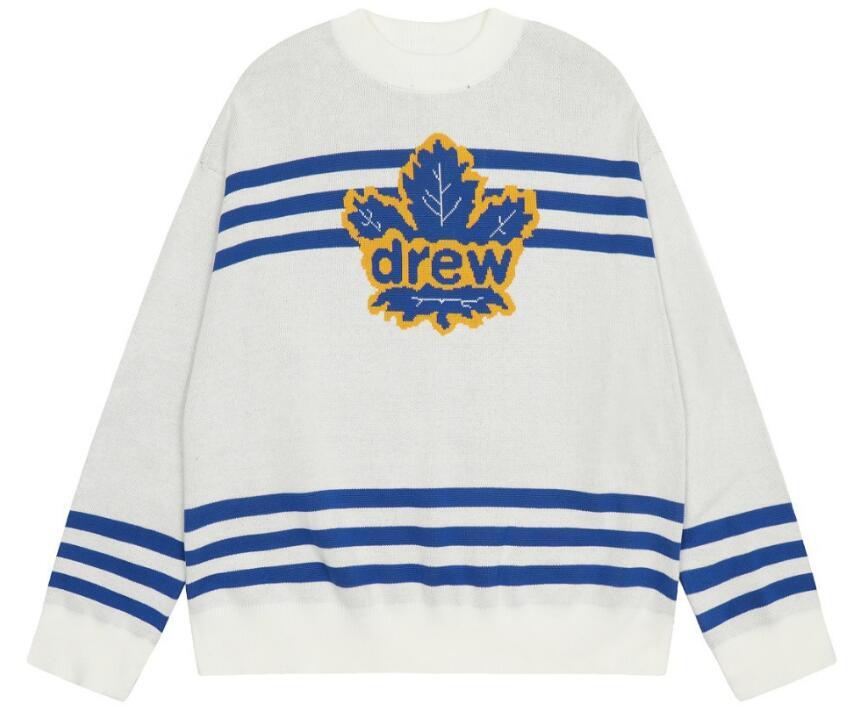 Drew House Maple Leaf Striped Loose Sweater Men Women | eBay Drew House Maple Leaf Striped Loose Sweater Men Women | eBay