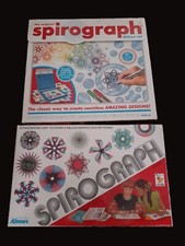 X2 SPIROGRAPHS THE ORIGINAL SPIROGRAPH DELUXE SET W/STORAGE CASE-KENNER  HASBRO