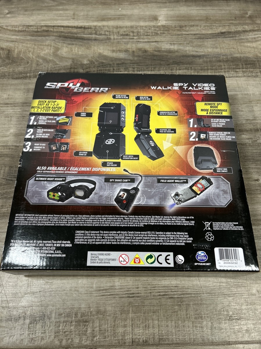 NOB Spy Gear Video Walkie Talkies from Spin Master Rare Find NOB Spy Gear Video Walkie Talkies from Spin Master Rare Find