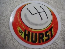 HURST  SHIFTER   BALL   VINLY STICKER  3 INCH  FREE SHIPPING