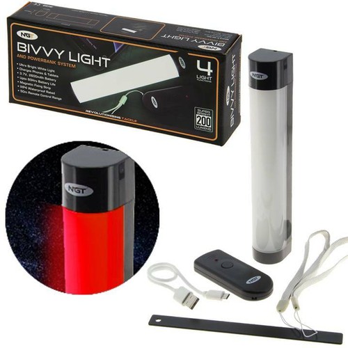 NGT Bivvy Light Powerbank Carp Fishing Tent Red Light Remote control eBay