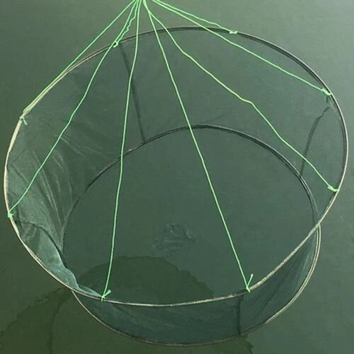 Faltbar Fischernetz Köderfischsenke Angelnetz Senknetz Masche Garnelen Gipsnet - Bild 15 von 17