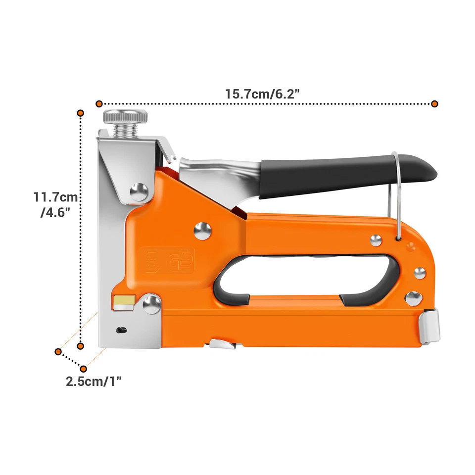 Handtacker Set 3 in 1 Tacker Für Holz Stoff Möbel Tackerpistole 3000 Klammern - Bild 3 von 4