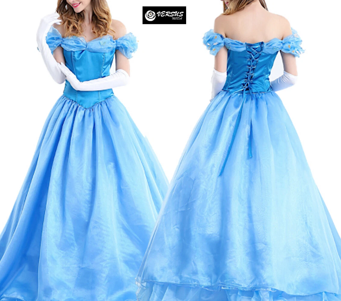 Cenerentola Vestito Carnevale Donna Dress up Woman Cinderella
