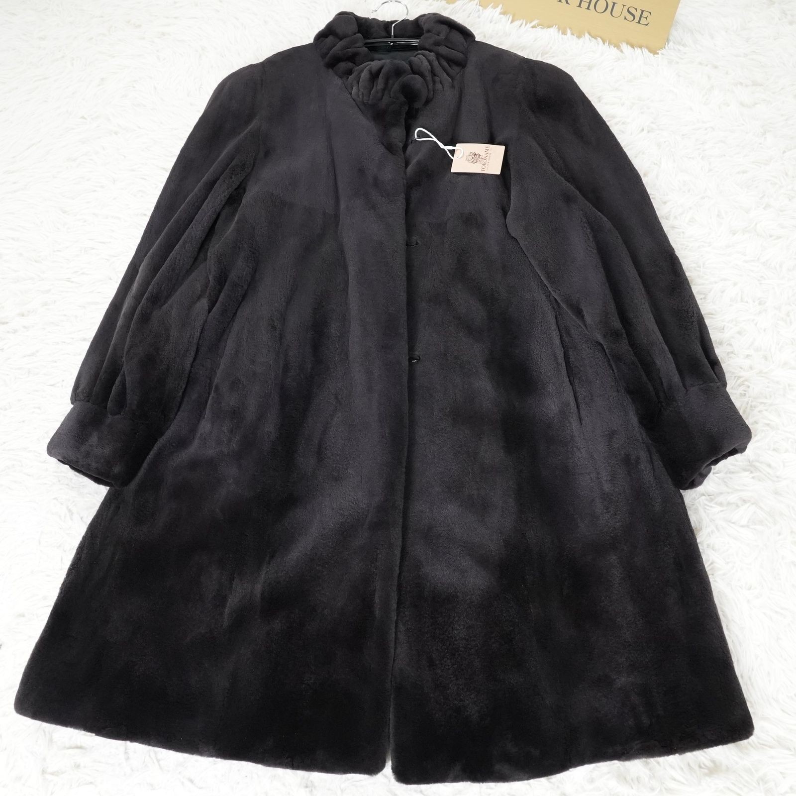 Shaved Mink Long Coat Saga Mink Genuine Vintage Fur F… - Gem