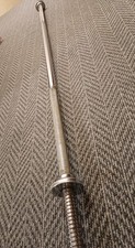 Golds Gym Standard 6ft Barbell - 1 inch / 1" Diameter spinlock