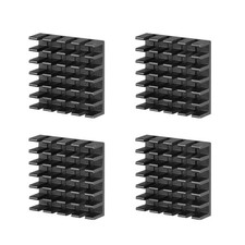 4 Pack 6x20x20mm Electronic Cooler Radiator w/ Thermal Paste for MOS and IC Chip