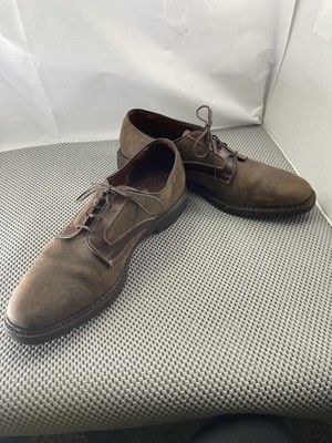 Allen Edmonds Berkshire Welted Brown Suede Leather Derby Shoes