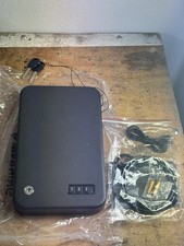 Grimtron HT-1136 Przenośny średni sejf kombinowany i blokada kluczy, czarny, metalowy