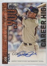 2015 Topps Career High Auto Joe Panik #CH-JPA Auto 12qo