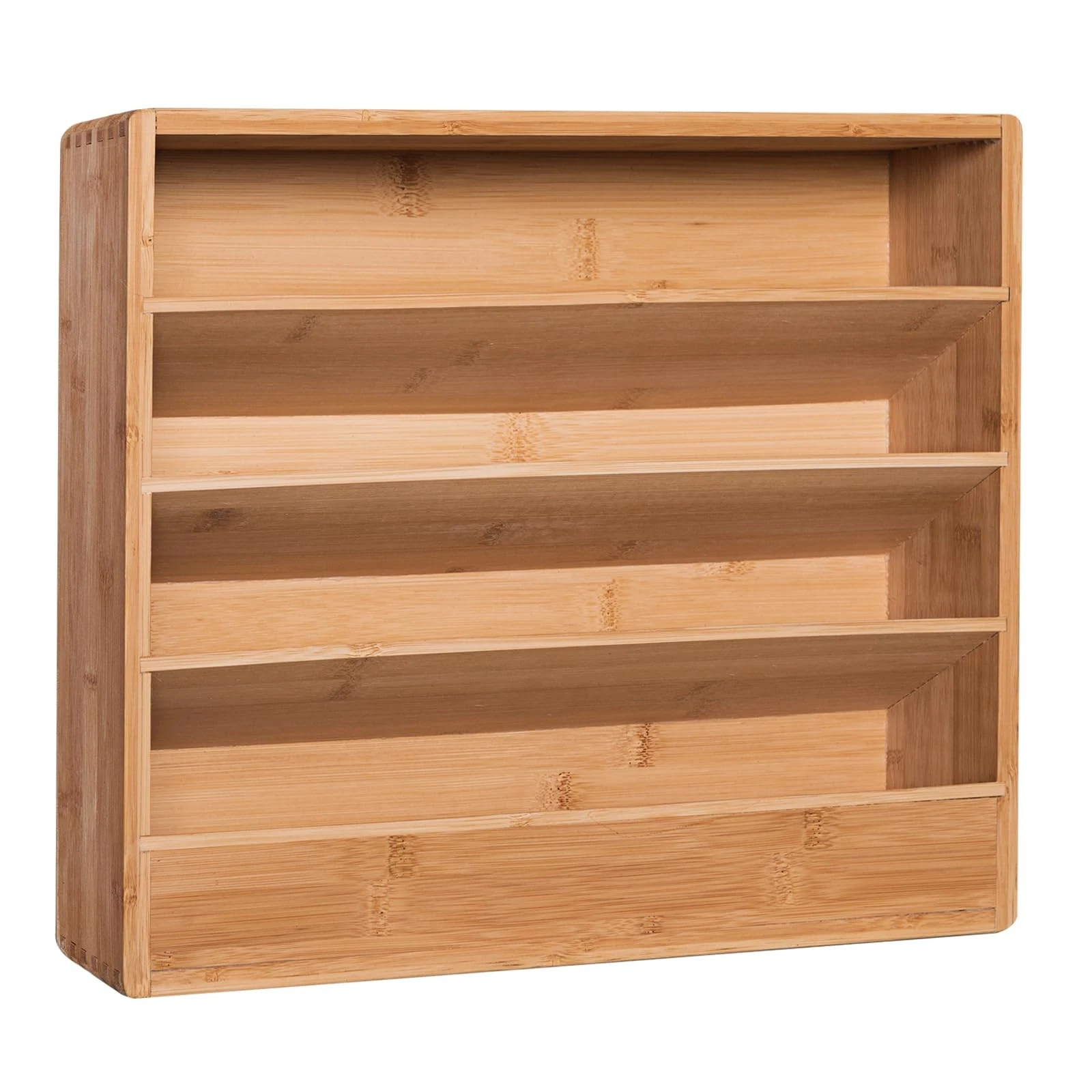 Bamboo Tiered Spice Rack Organizer for Cabinet,Wooden Seasoning Rack for Coun...