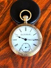 Clean 1894 Elgin 18 Size 7J Grade 73 Gold-Filled Case Nice Dial Runs Strong!
