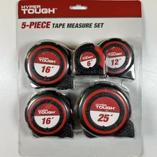 Hyper Tough 5-Piece Tape Measure Set