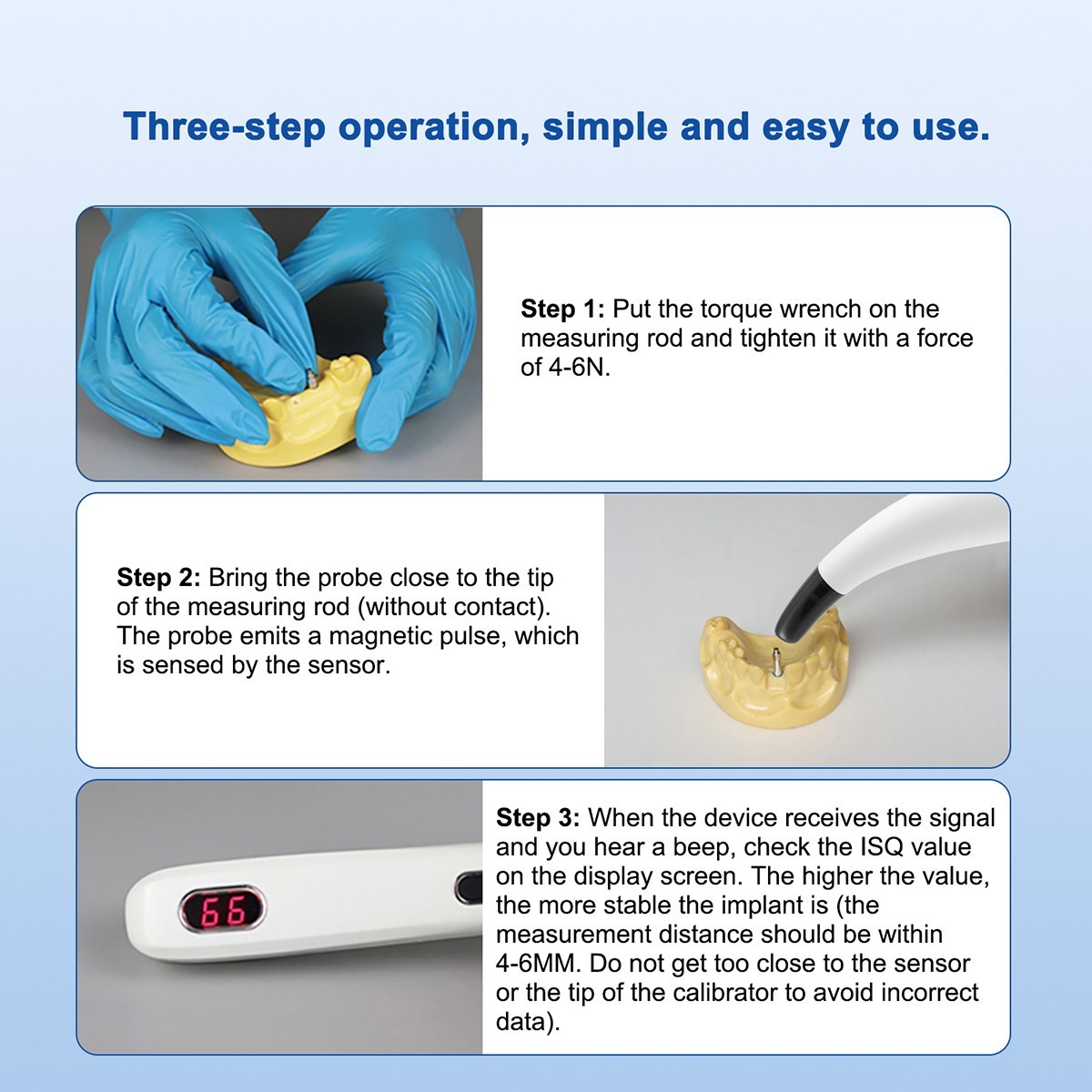 USA Dental Osstell Beacon ISQ Implant Stability Meter Monitor Osseointegration