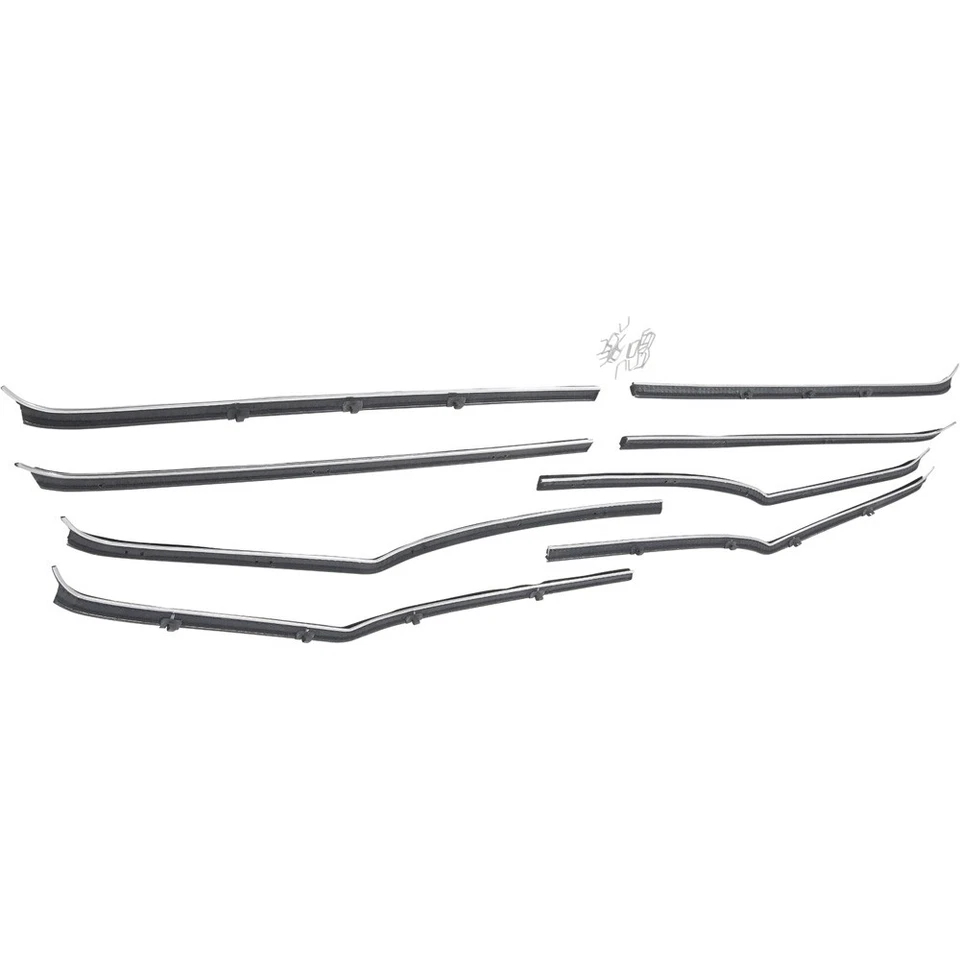 Chevrolet Brookwood 1958; juego de fieltro de ventana; 4 puertas; camioneta Foto 4 de 4