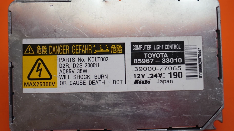 LEXUS SC430 XENON BOX CONTROL MODULE HEADLIGHT 2002 2003 2004 2005 85967-33010 - Image 4 of 4