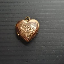9ct Yellow Gold 375 Love Heart Shaped Locket Stamped 9ct B&F Preloved 2.15 Grams
