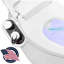 SereneLife Bathroom Bidet Attachment - Hot/Cold Water Toilet Seat Bidet Sprayer