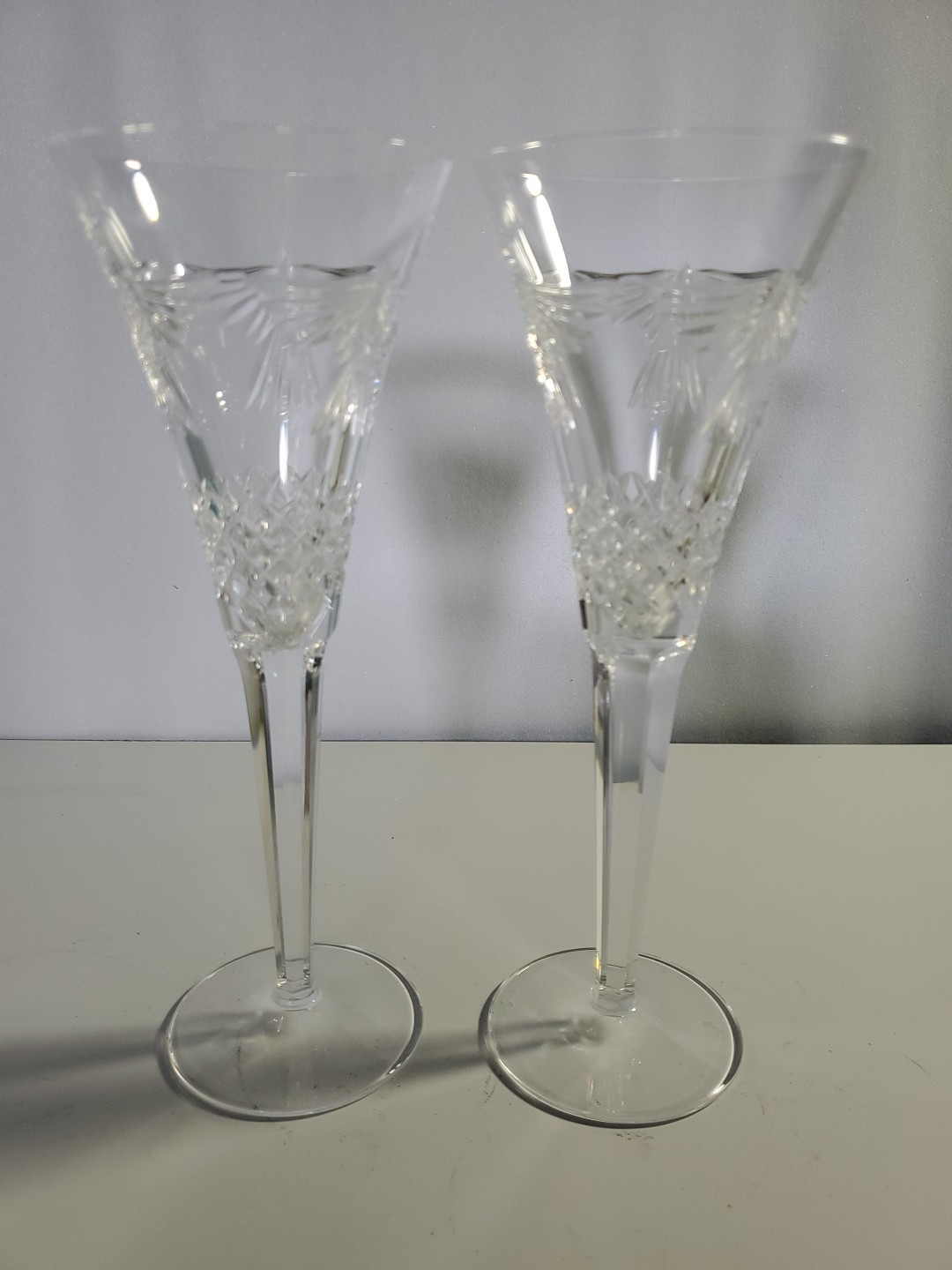 Vintage Waterford Crystal Millennium Collection Champagne Flutes Excellent Condition