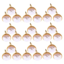  120 Pcs Round Head Fasteners Decorative Metal Brads for Clothing