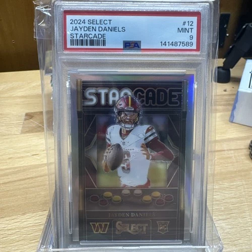2024 Select Jayden Daniels Starcade Silver Prizm PSA 9 Case Hit SSP