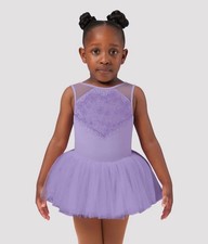 Bloch Girls Purple Lyra Cross Back Tutu Dress Medium 8/10 NEW NWT