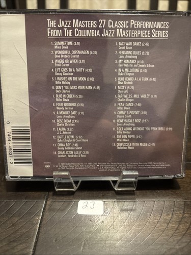 The Jazz Masters~27 Classic Performances. Like New, 23 - Picture 2 of 2