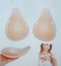 Altheanray Push Up Bra WX001 Size Medium 2-Pack Lot Nude Sticky Silicone Cups