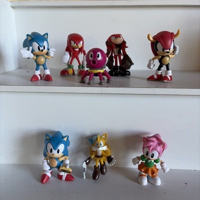 Sonic the Hedgehog Poseable Sega Figures 2 1/2 to 3'' Lot of  8