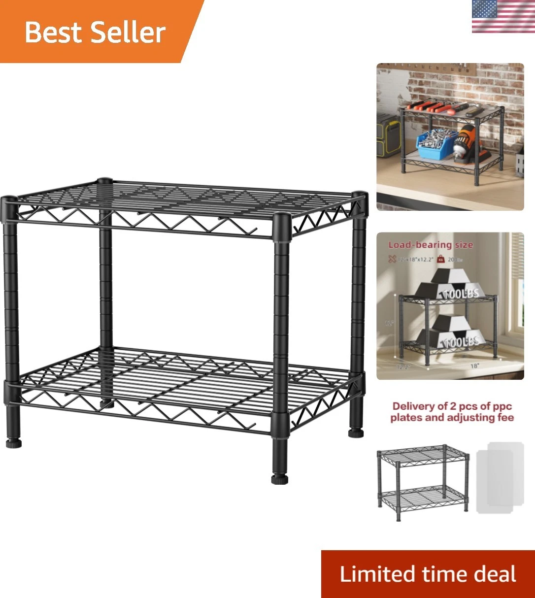 2 Small Wire Shelves Kitchen Pantry Close Home Organizers and Storage Bathroo...
Opens in a new wind