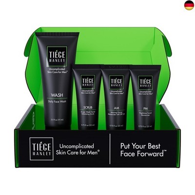 Tiege Hanley Men's Skin Care System - Level 1, Men's Routine Product Set: