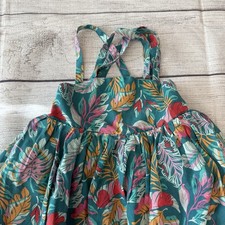 Tommy Bahama Toddler 3T Tropical Hawaiian Smocked Handkerchief Hem Dress