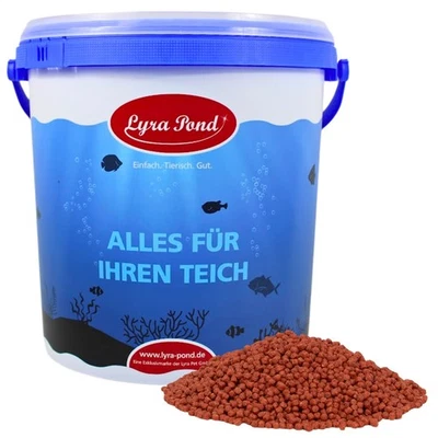 LYRA PET GMBH 10 L Pond Colour Astax Pellets im Eimer Teich-/Fischfutter Lyra Pond® MHD 8/2025