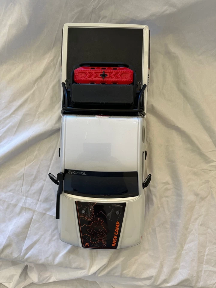 Cuerpo de campamento base Axial SCX10 III blanco con accesorios estante de snorkel nuevo 1/10 Foto 4 de 4