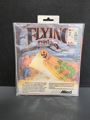 Flying Funkins VTG Halloween Decoration Bat NOS Sealed 1992 USA Hanging Allied