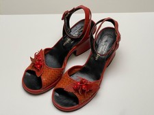 Stephane Kélian Paris C344080 Orange Größe 4 1/2 moderat getragen guter Zustand