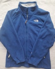 The North Face Unisex Youth Junior Full Zip Fleece Jacket Blue Size Large
