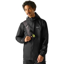 Image of Regatta Mens Pack It Jacket, Waterproof, Breathable & Lightweight XXL, Black