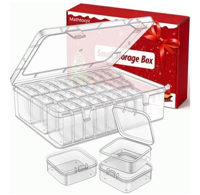31 Grid Bead Organizer Box Clear Storage Case Craft Jewelry Container (NEW)
