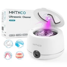 Ultrasonic Retainer Cleaner, White‌ Ultrasonic Retainer Cleaning Ma... Fas