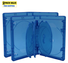 Viva Elite 7 Disc 25mm Blu-ray Replacement Movie Cases Clear Sleeve 2 Pack