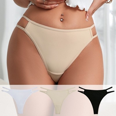 1PCS Women Sexy Breathable Panties Underwear Mid waist Seamless Briefs