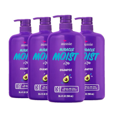 Paraben-Free Miracle Moist Shampoo with Avocado & Jojoba for Dry Hair, 30.4 Flui