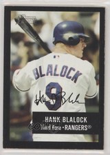 2003 Bowman Heritage Black Facsimile Signature Hank Blalock #75 1u6